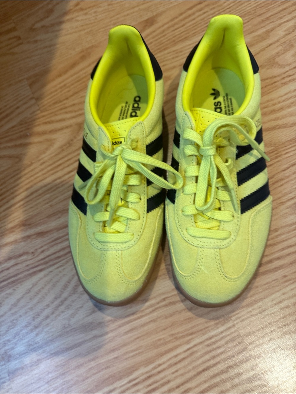 adidas Yellow and Black Low-Top Sneakers